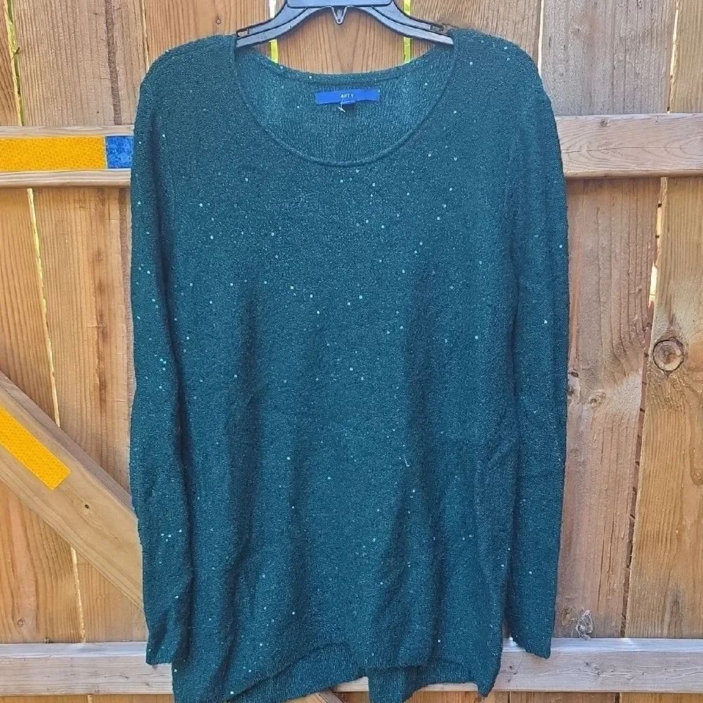 Apt. 9 Forest Green Sequin Sweater